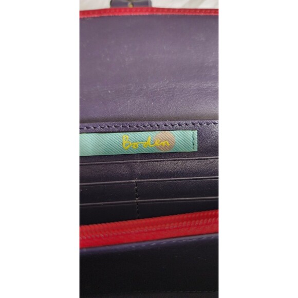 Boden Patent Leather red Wallet 8" Classic Hobo Style 90's Y2k - Picture 5 of 6